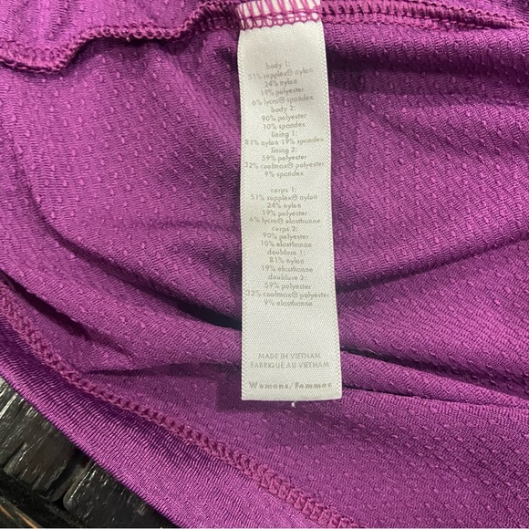 Lucy women's pink/purple/black print criss cross-back sports bra top Sz S - Picture 4 of 7